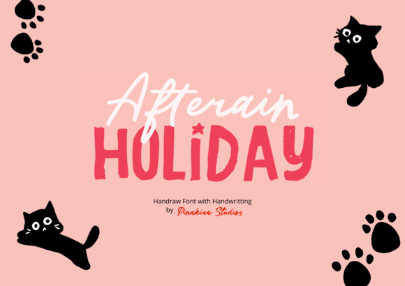 Afterain Holiday Font for Creative Projects