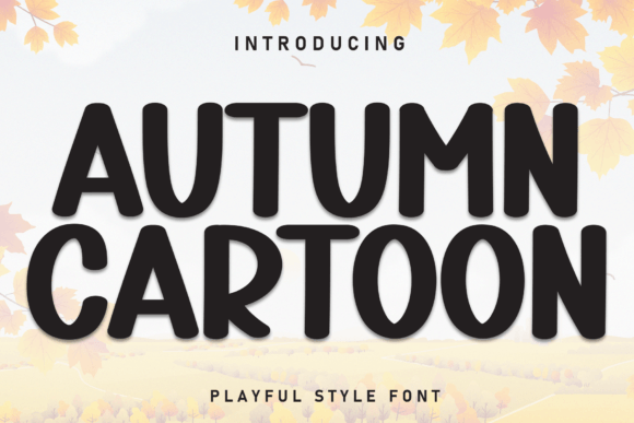 Autumn Cartoon Font for Web Design