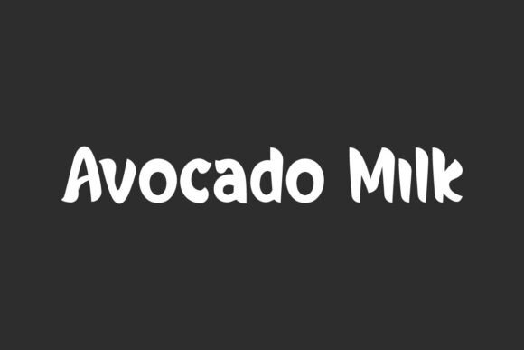 Avocado Milk Font for Creative Design