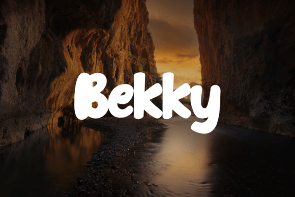 Bekky Font for Editorial Design