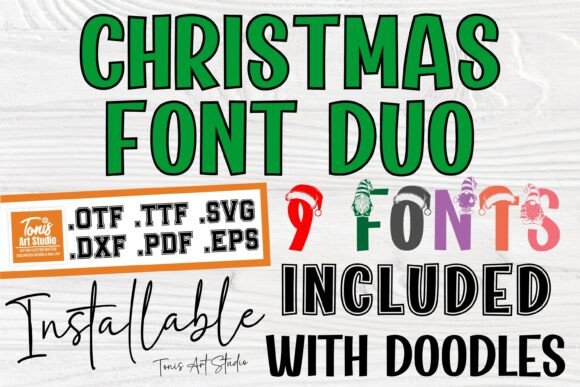 Christmas Duo Bundle Font