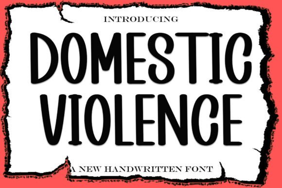 Domestic Violence Font for Creative Projects
