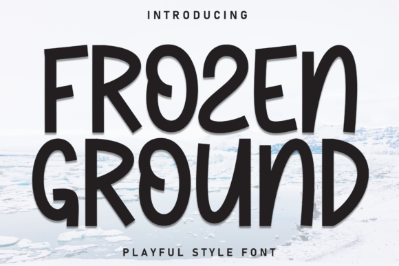 Frozen Ground Font for Creative Projects
