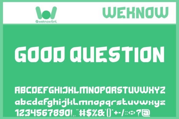 Good Question Font for Business