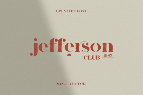 Jefferson Font for Creative Design