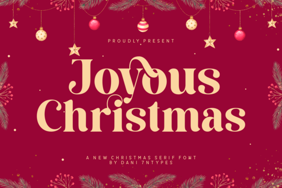 Joyous Christmas Font for Festive Branding