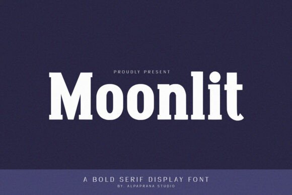 Moonlit: A Bold Serif Font for Creative Projects