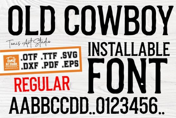 Old Cowboy Regular Font
