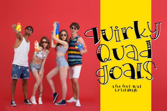 Quirky Quad Goals Font