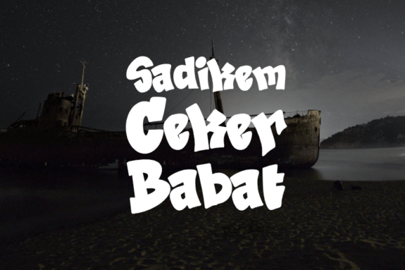 Sadikem Ceker Babat Font