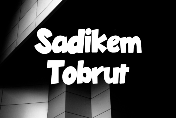 Sadikem Tobrut Font