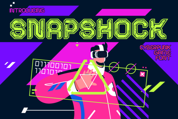 Snapshock: A Bold Cyberpunk Font for Digital Campaigns