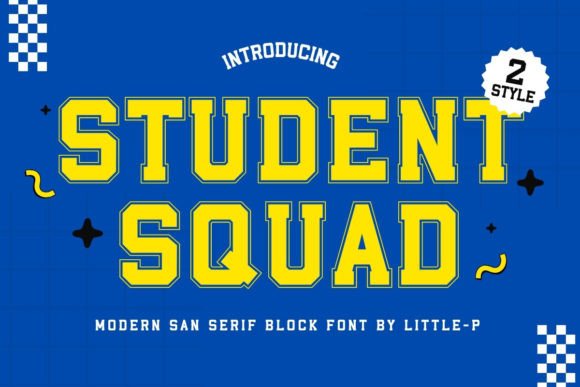 Student Squad Font for Creative Projects