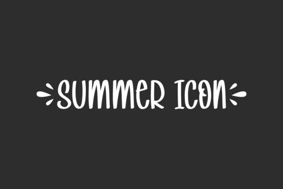 Summer Icon Font for Creative Makers