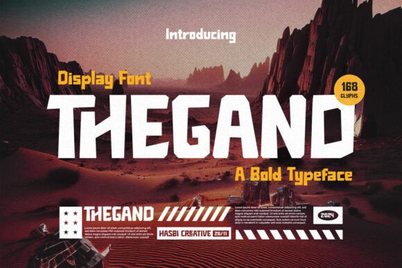 Thegand: A Bold Font for Creative Design