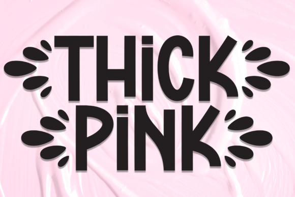 Thick Pink Font for Creative Makers