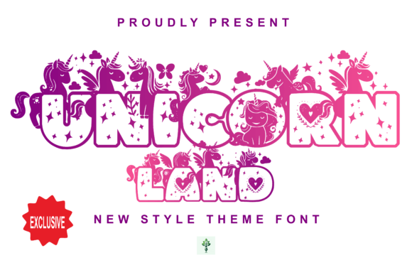 Unicorn Land Font for Web Design