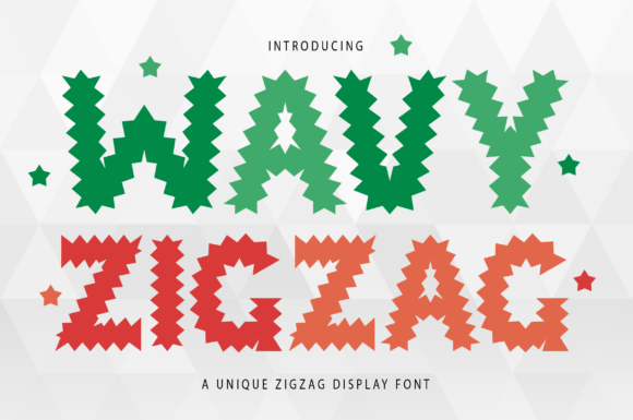 Wavy Zigzag Font for Business Branding